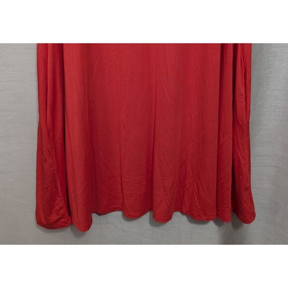Agnes & Dora 3/4 Sleeve Swing Tunic Red Dress Size SMALL Pockets Lagenlook - Picture 11 of 14